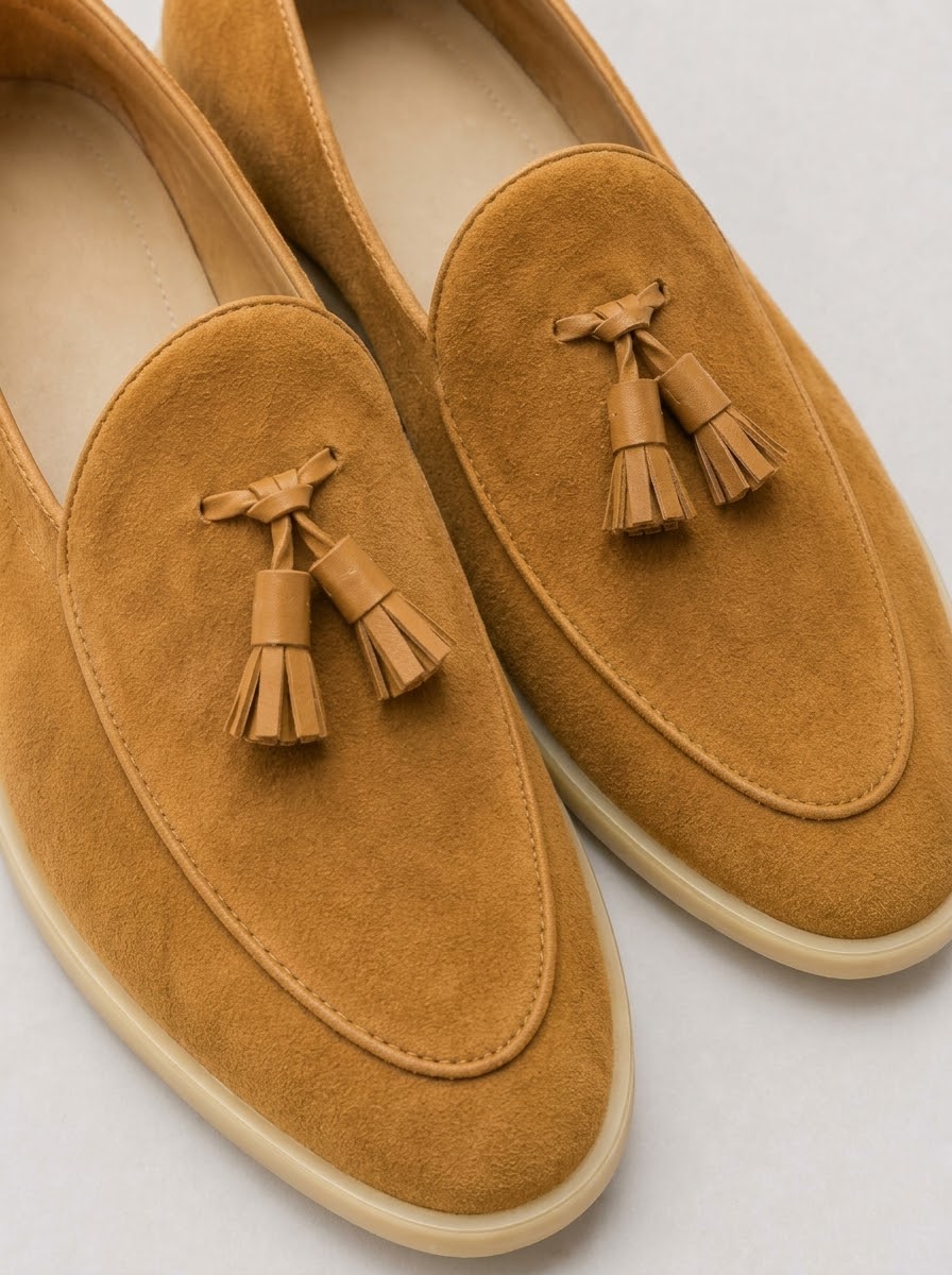 Suede Tassel Loafers