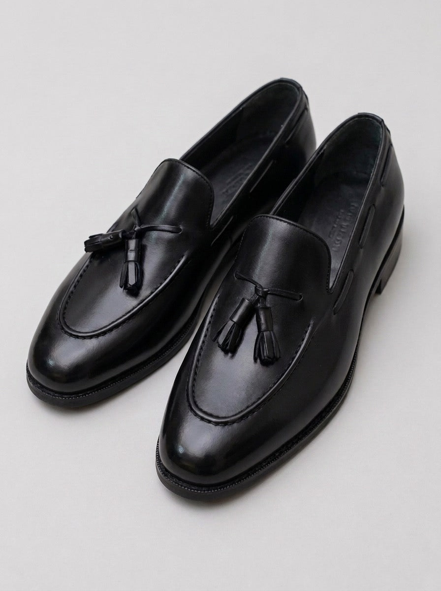 Black Tassel Loafers