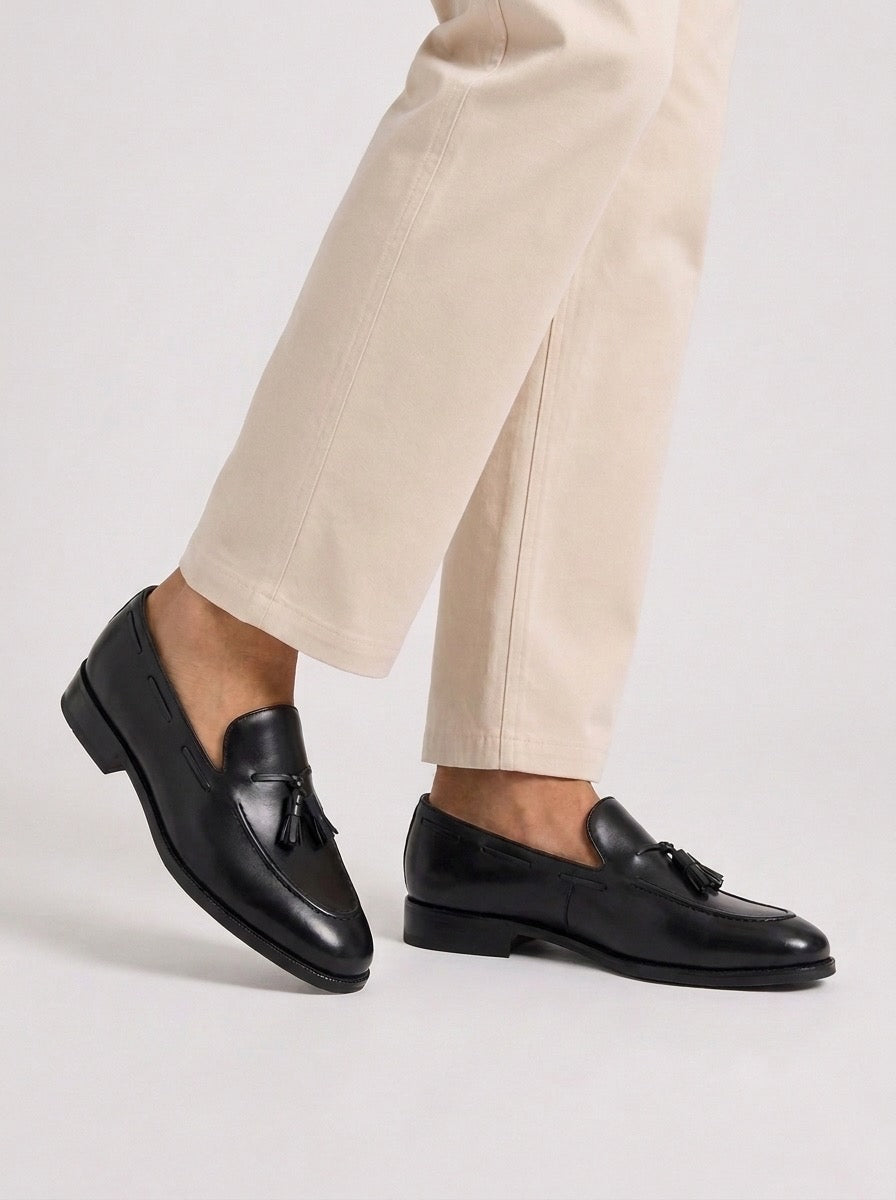 Black Tassel Loafers