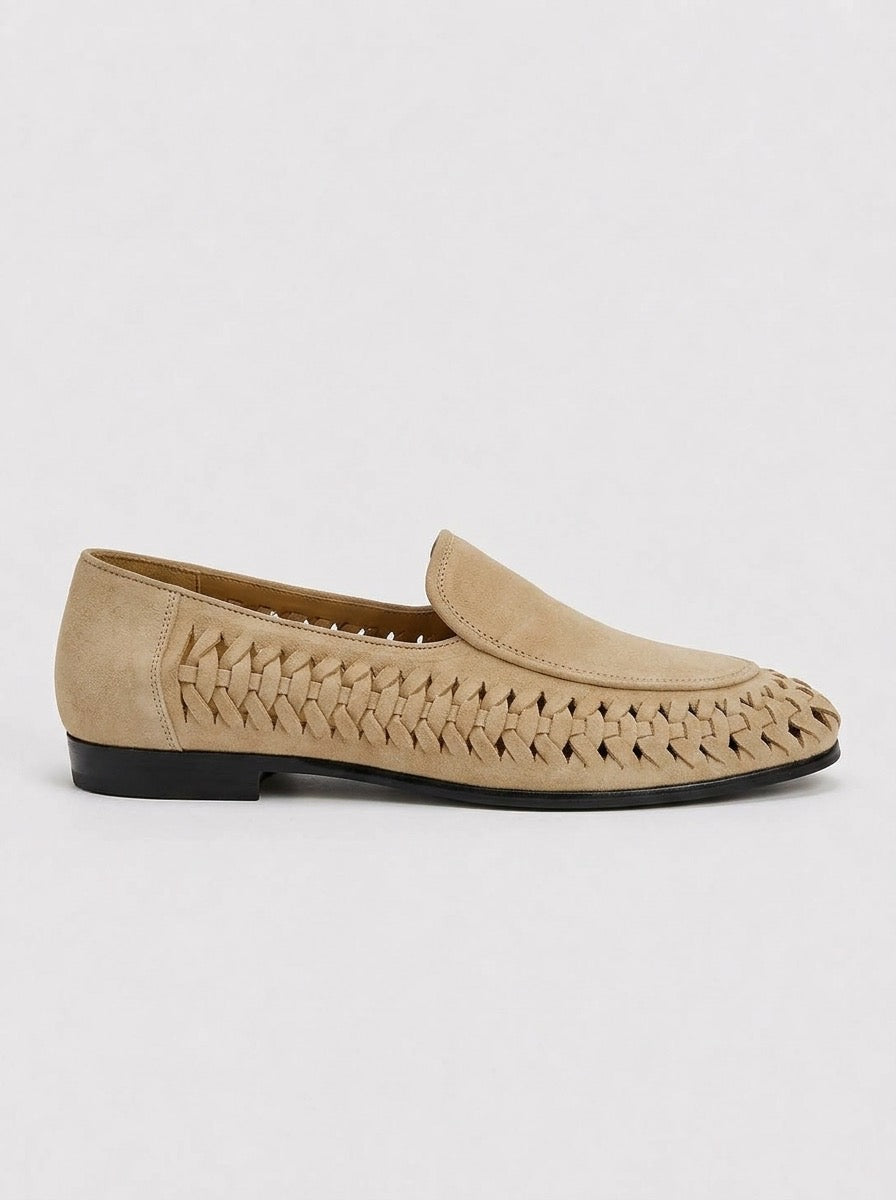 Men’s Woven Suede Loafers