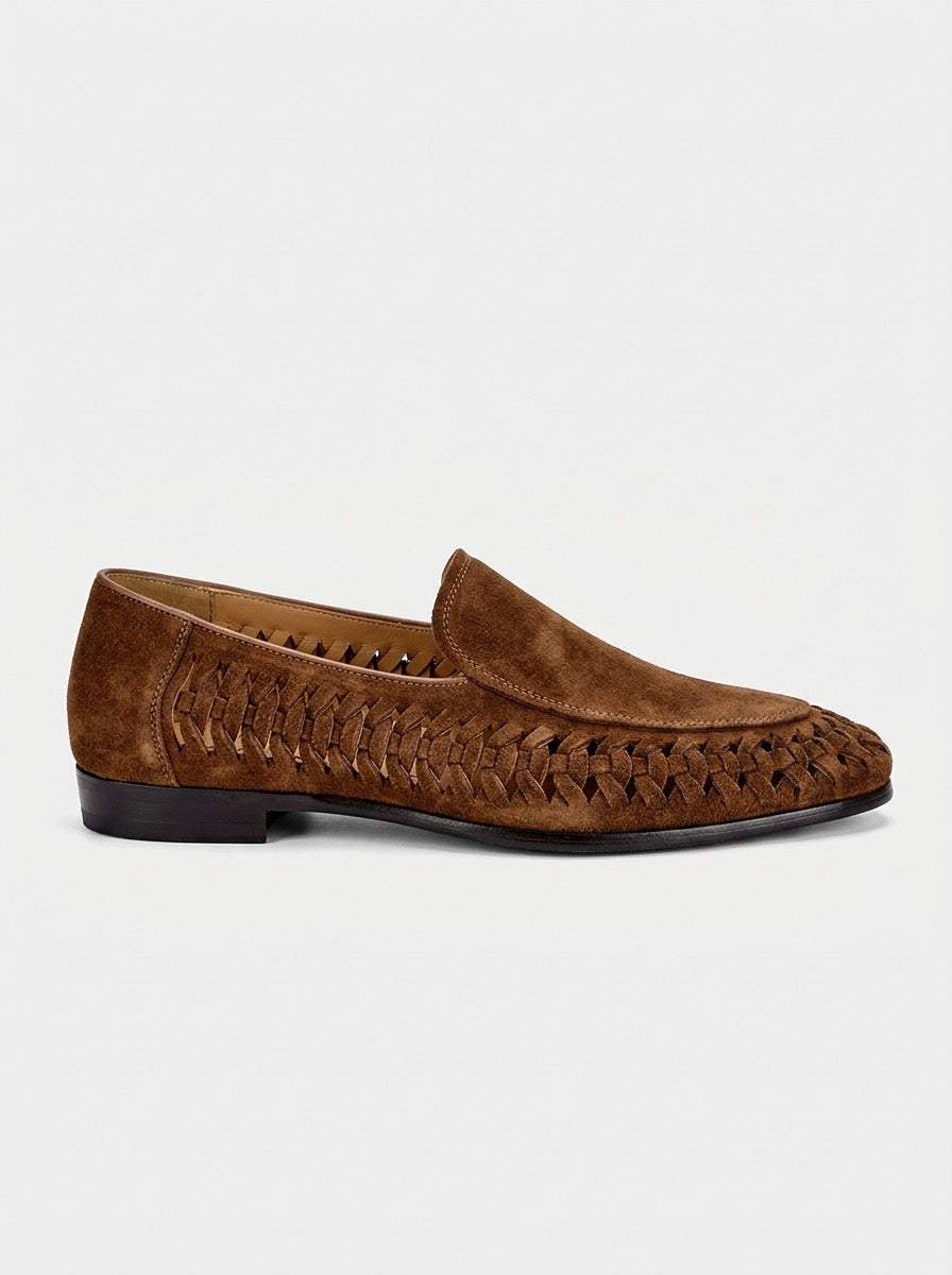 Men’s Woven Suede Loafers