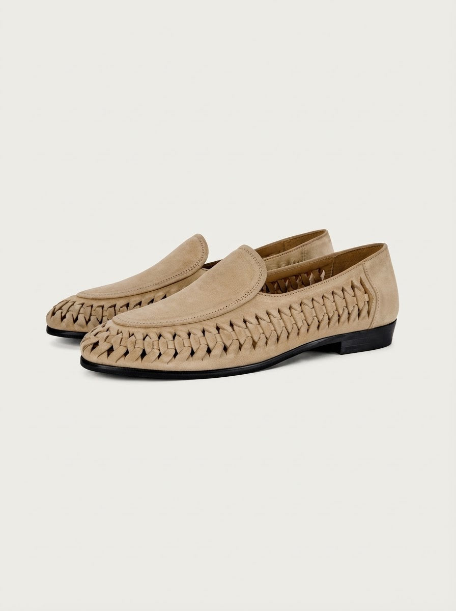 Men’s Woven Suede Loafers