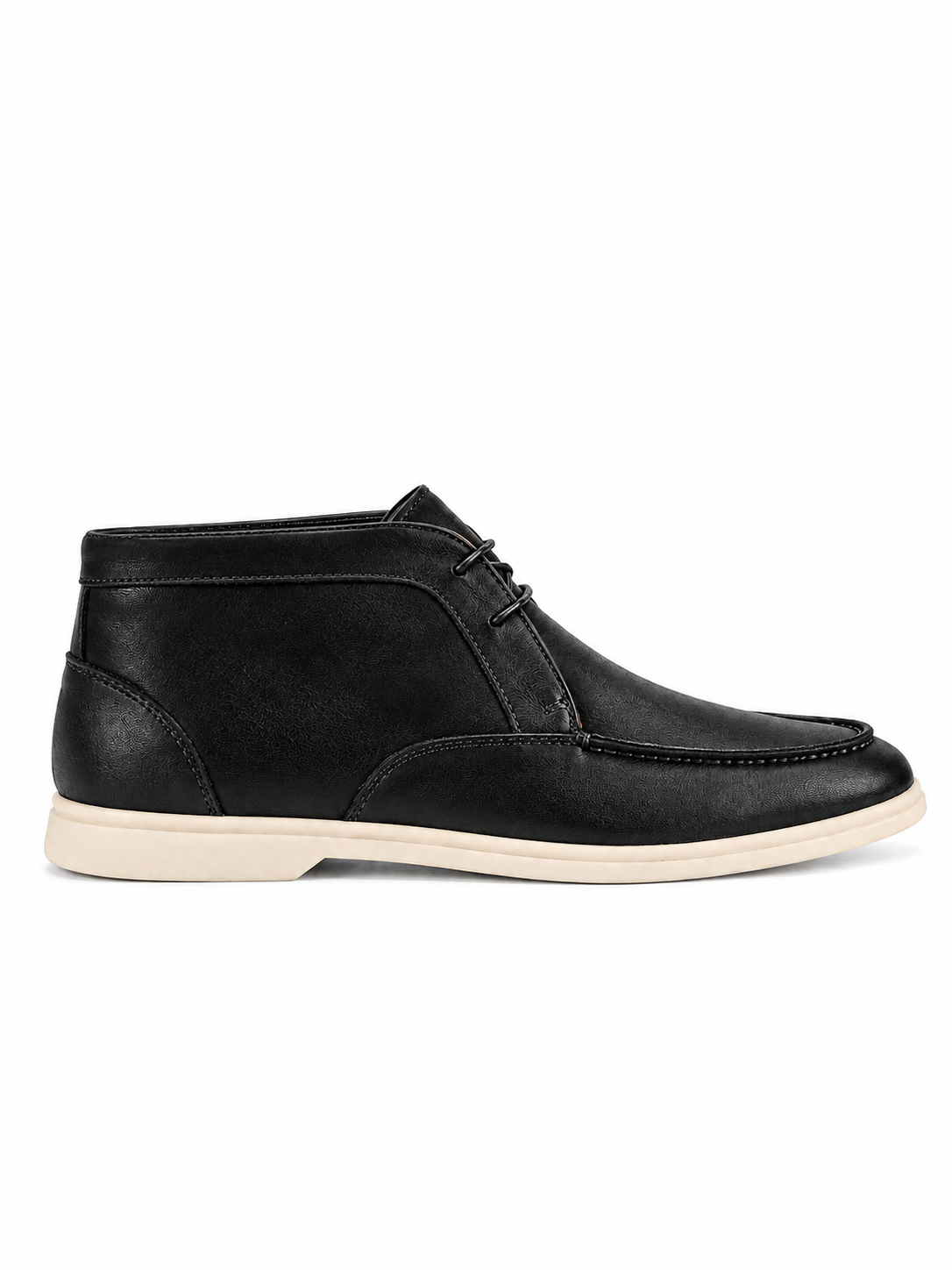 Black Leather Chukka Boots
