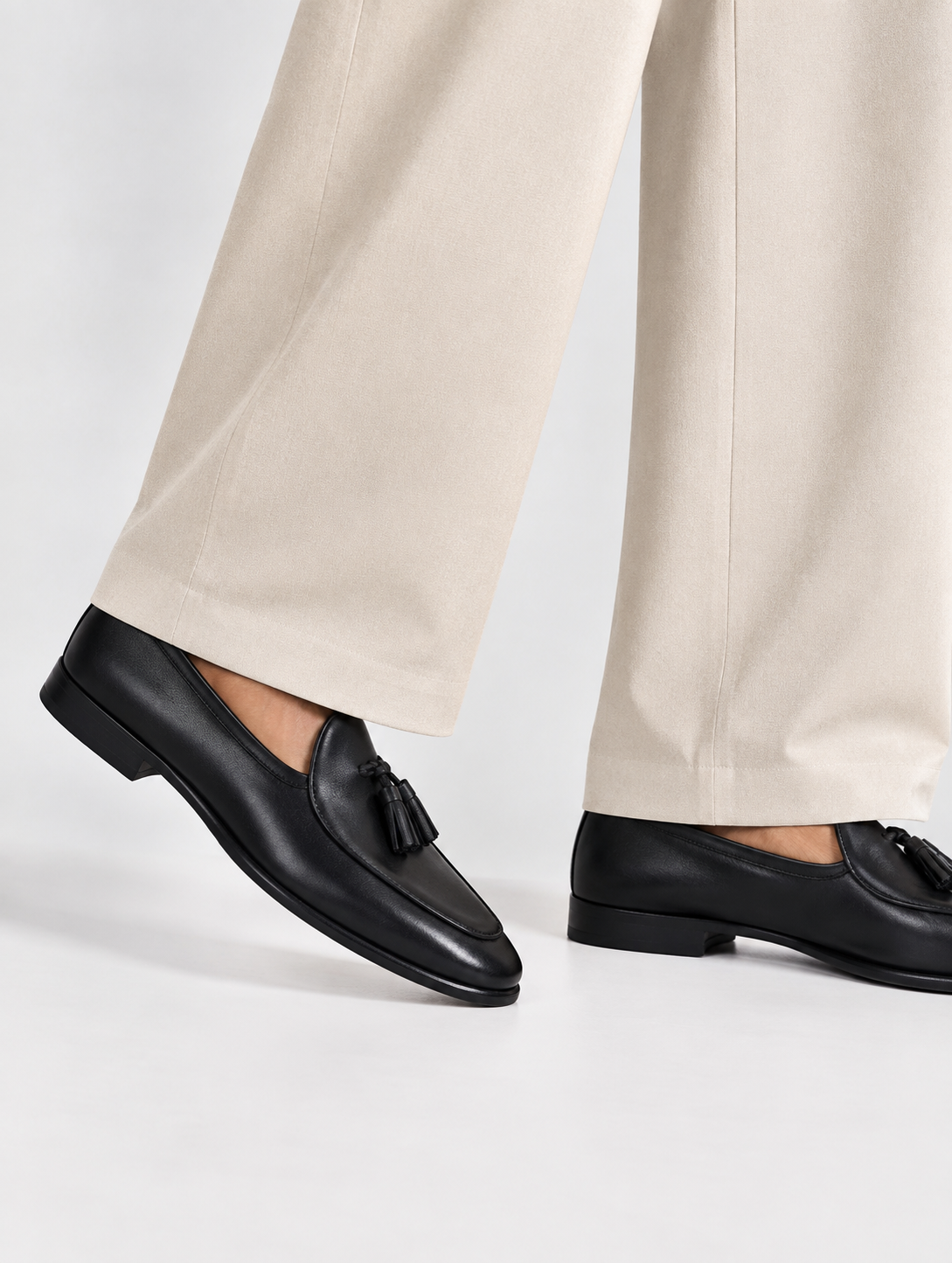 Leather Tassel Loafers