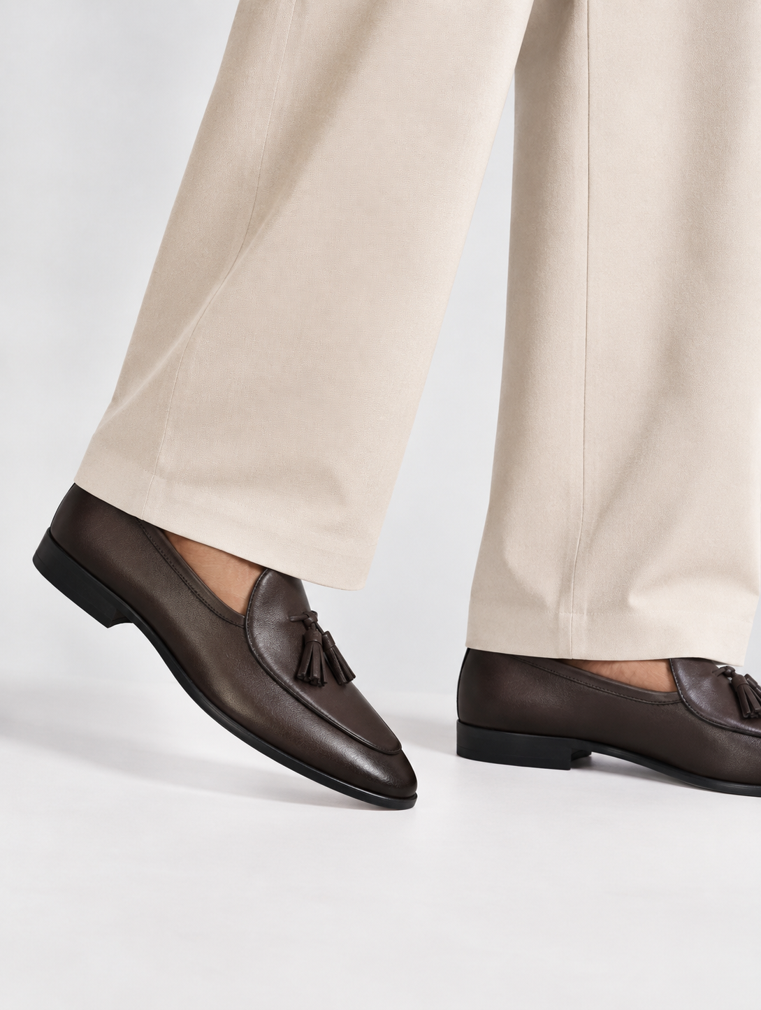 Leather Tassel Loafers