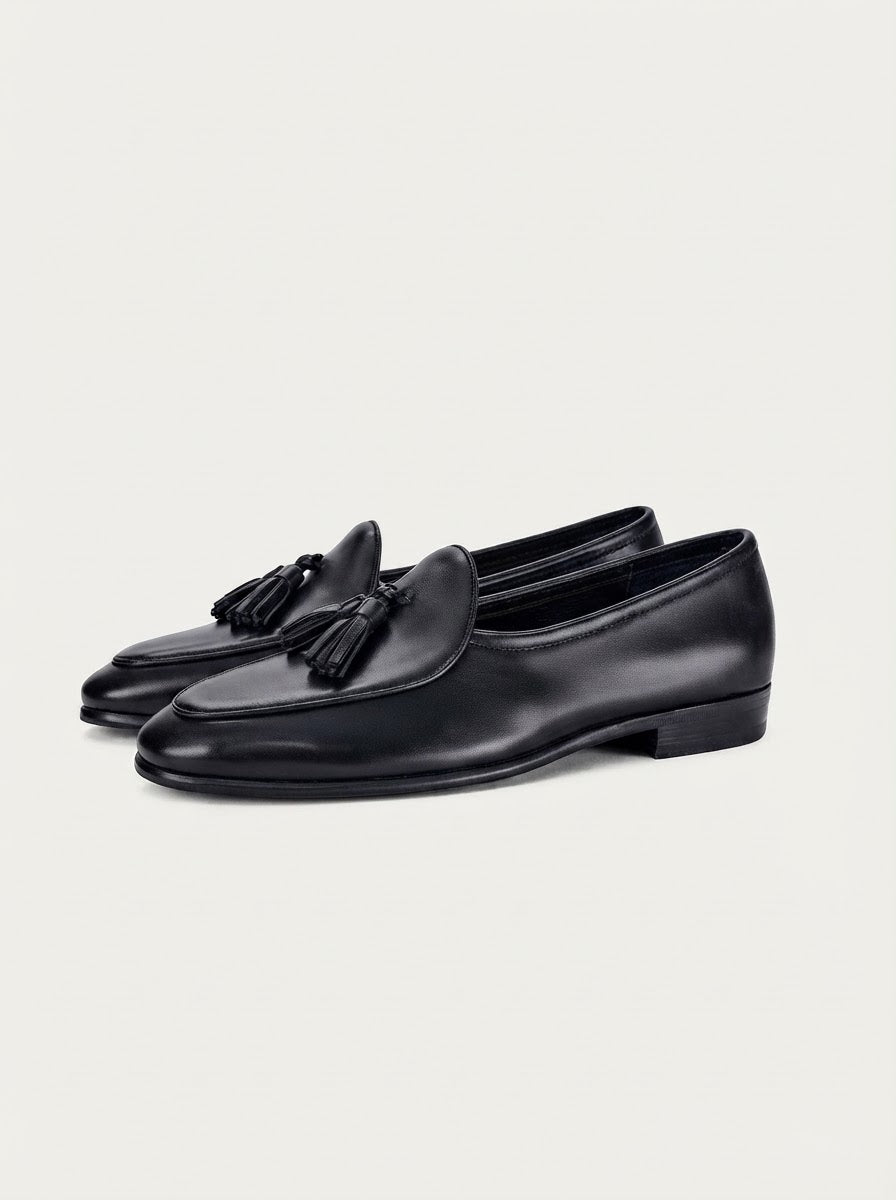 Leather Tassel Loafers