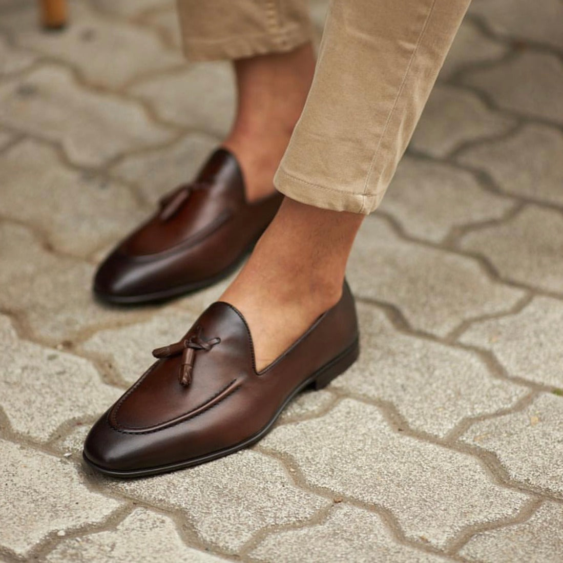 Brown Tassel Loafer