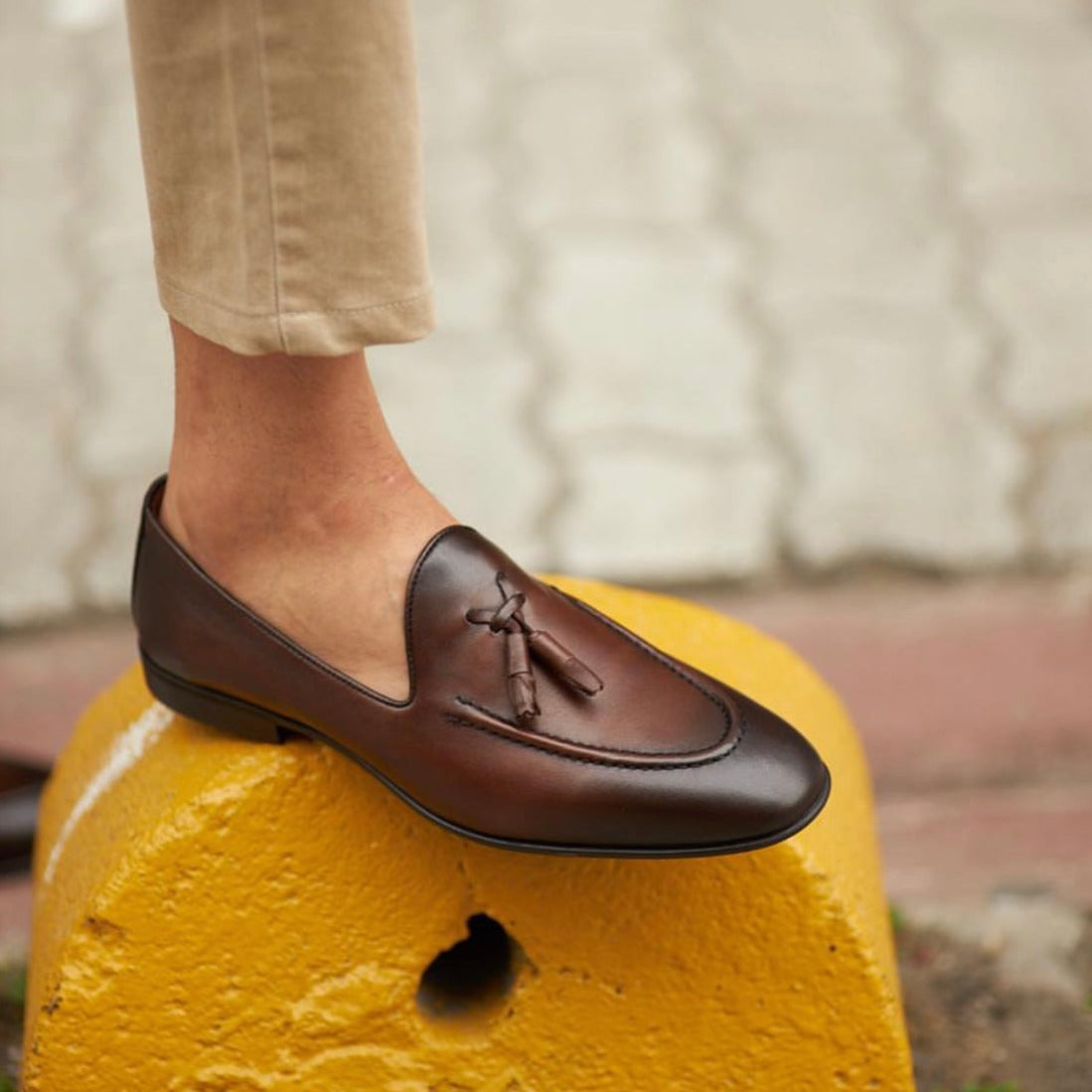 Brown Tassel Loafer