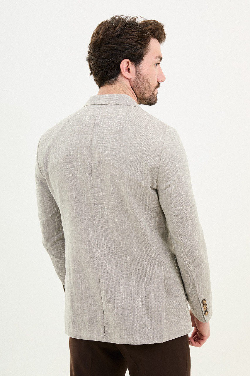 Grey Slim Fit Blazer MB-002