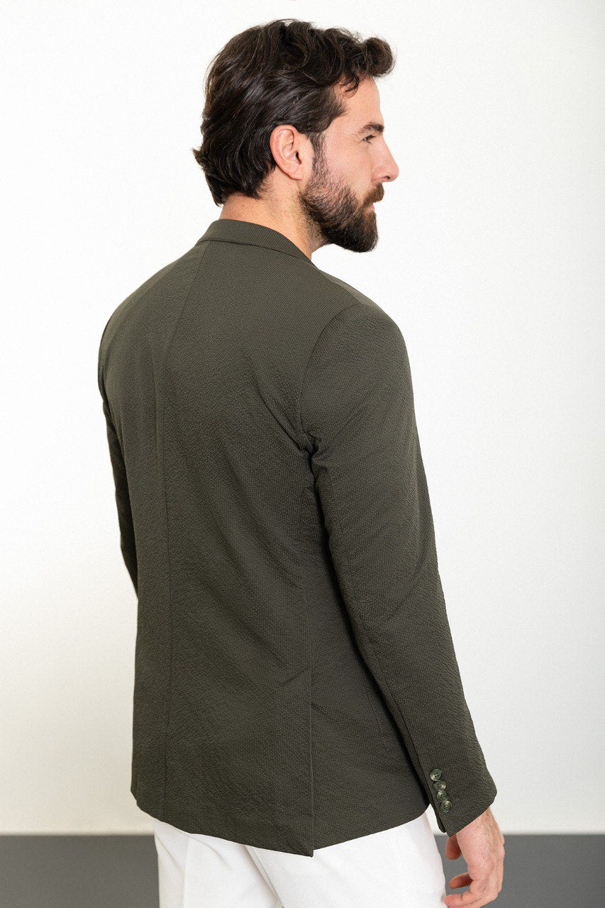 Khaki Slim Fit Blazer MB-008