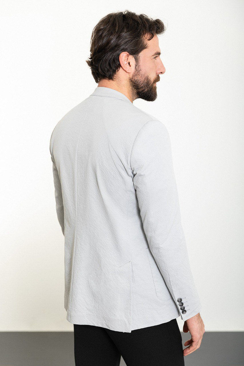 Light Grey Slim Fit Blazer MB-009