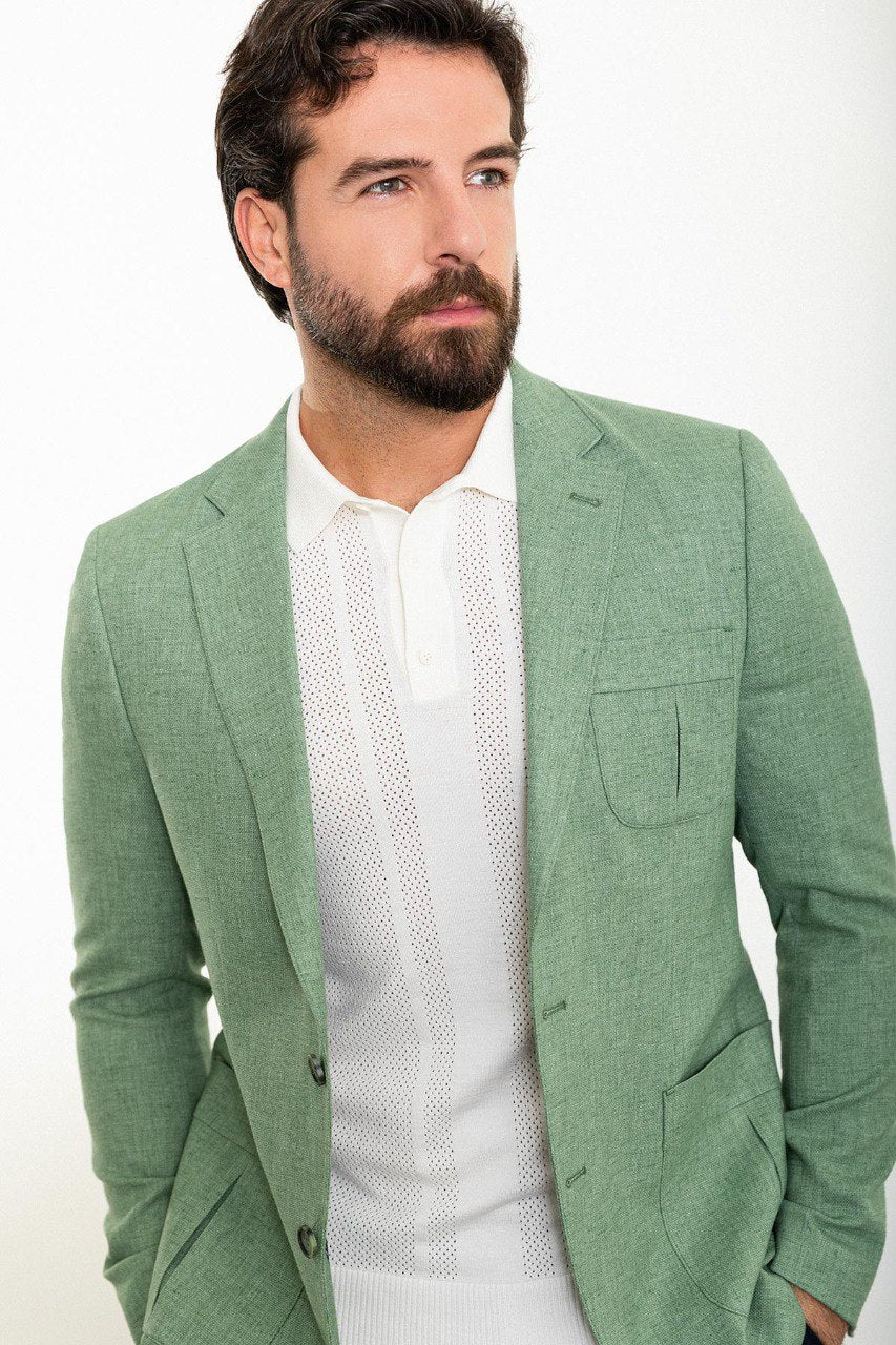 Green BP Slim Fit Blazer MB-011