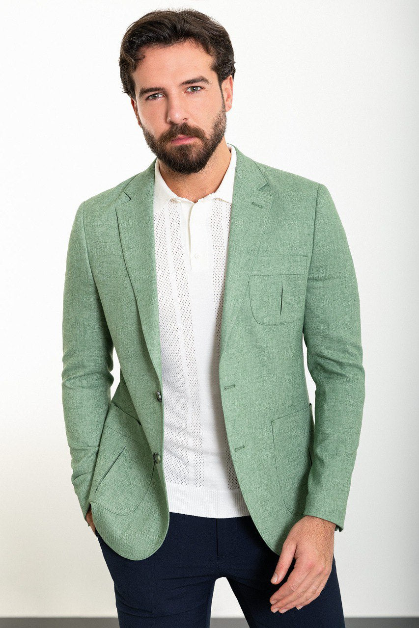 Green BP Slim Fit Blazer MB-011