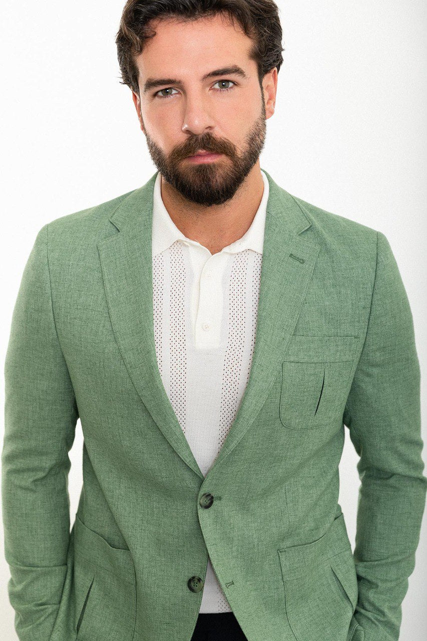 Green BP Slim Fit Blazer MB-011