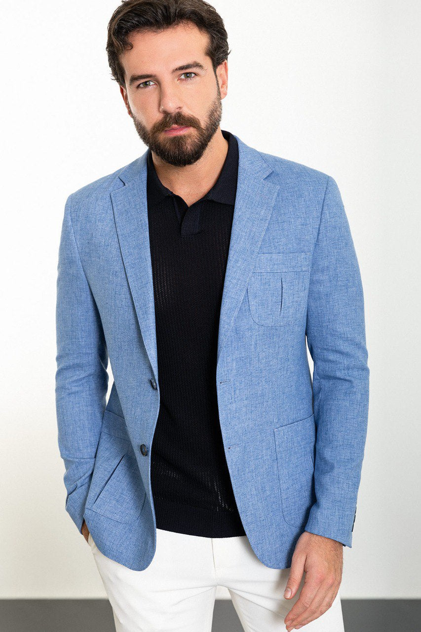 Blue BP Slim Fit Blazer MB-012