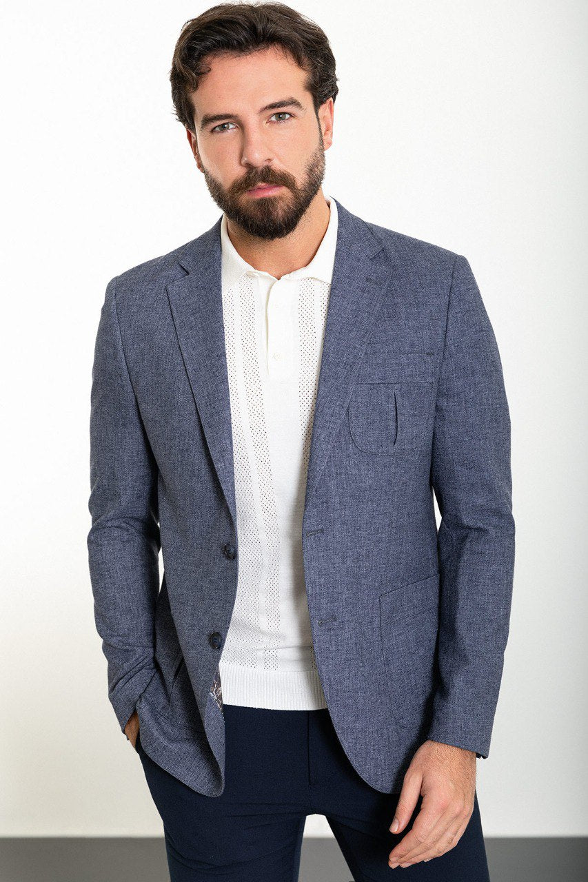 Navy Blue BP Slim Fit Blazer MB-013