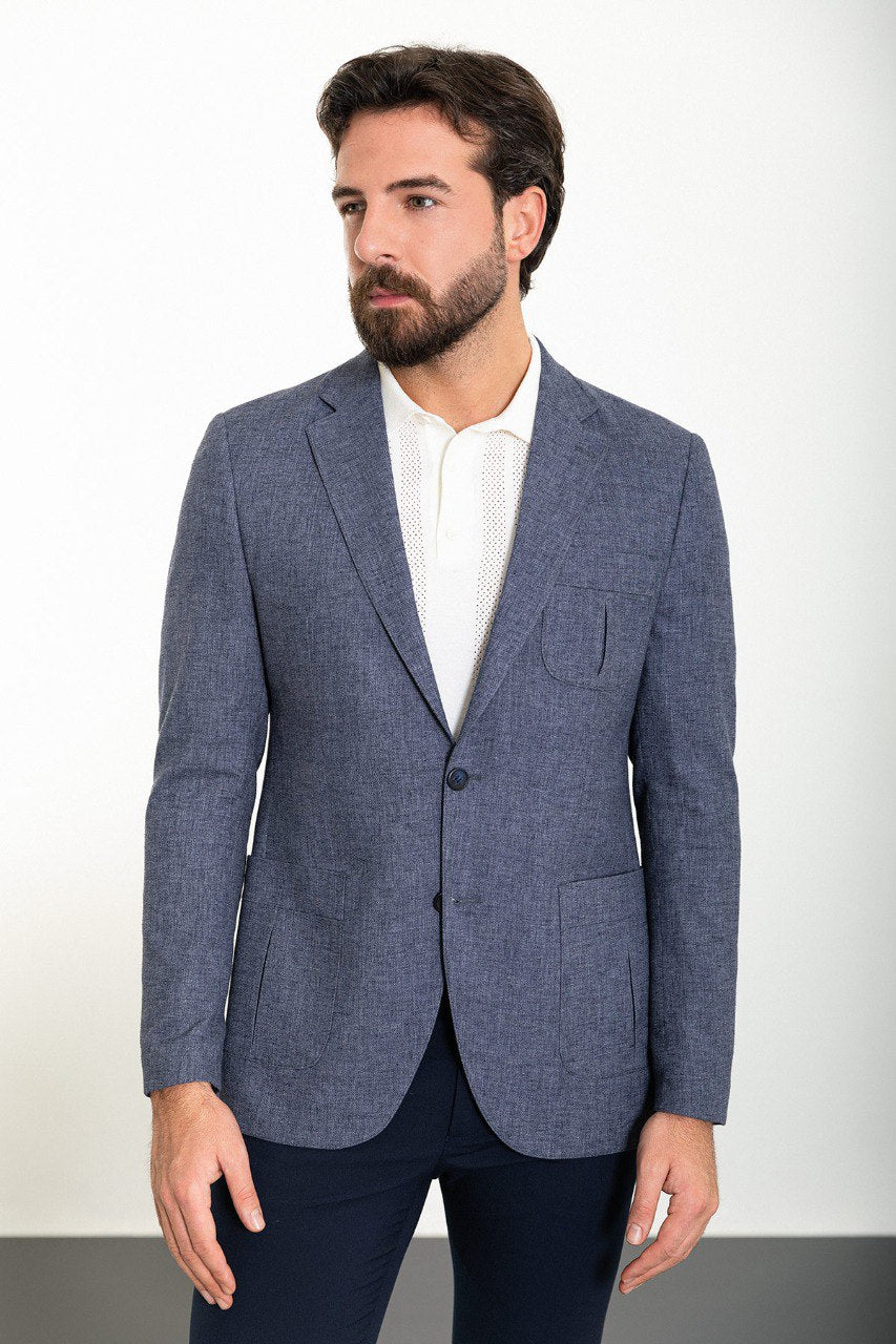 Navy Blue BP Slim Fit Blazer MB-013