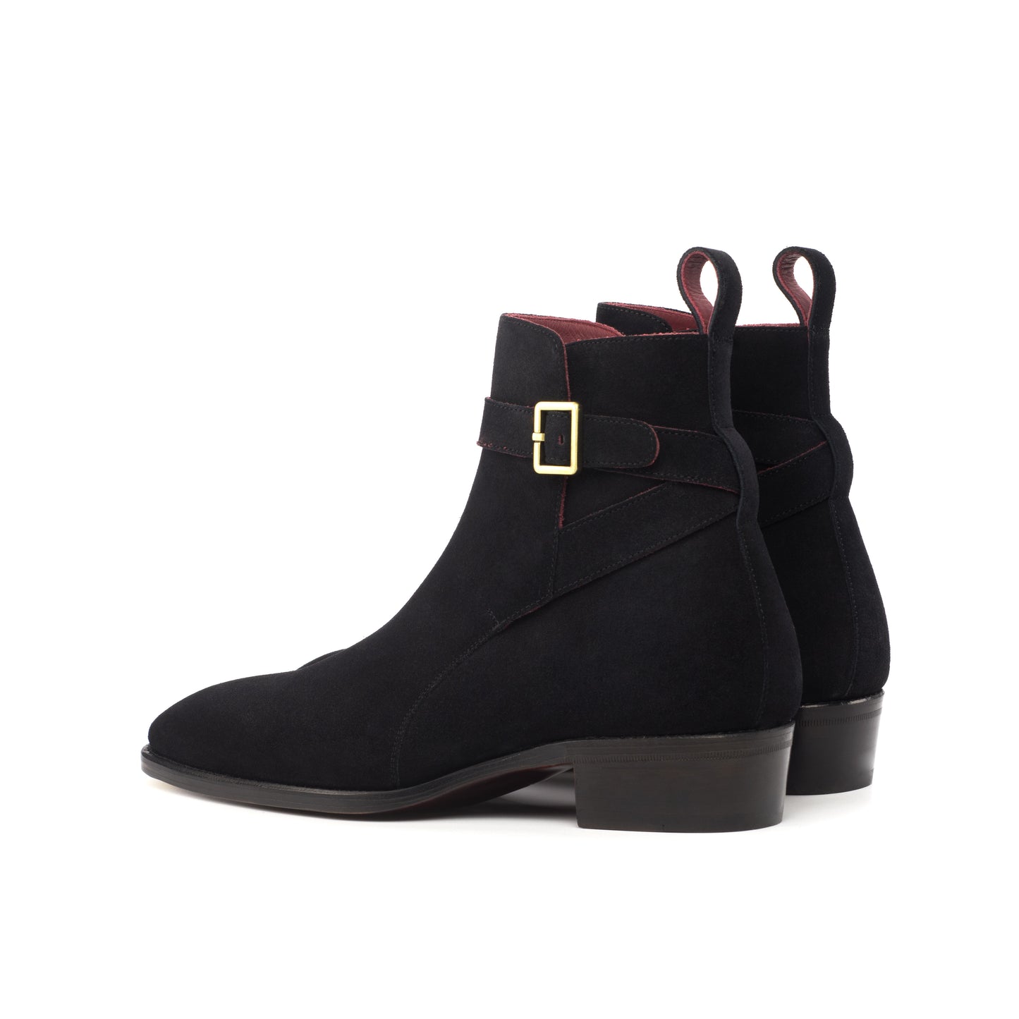 Black Lux Suede Jodhpur Boots