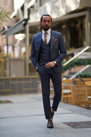 Peak Lapel Custom Design Suit