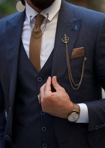 Peak Lapel Custom Design Suit