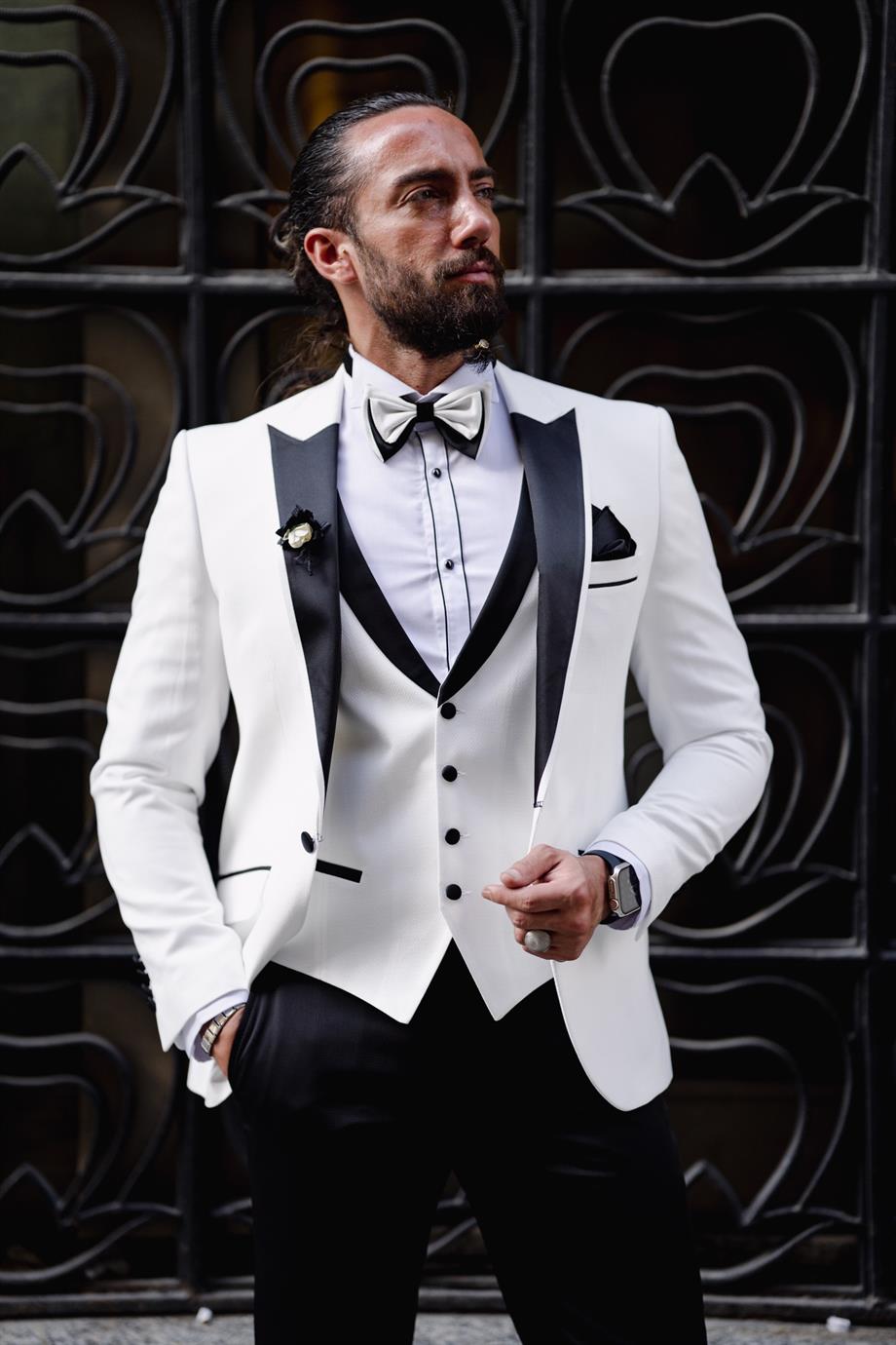 Men's Satin Collar Tuxedo Suit