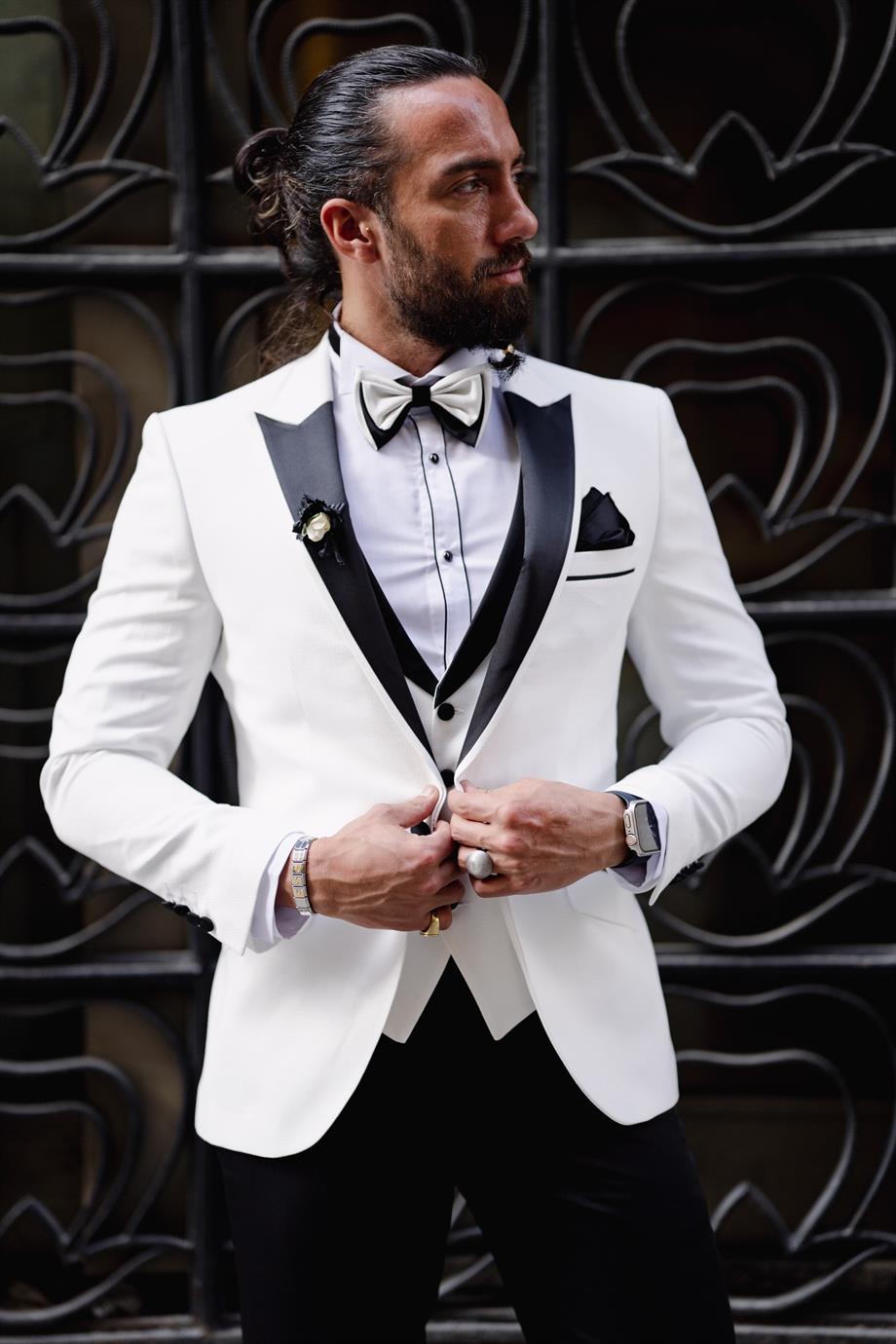 Men's Satin Collar Tuxedo Suit