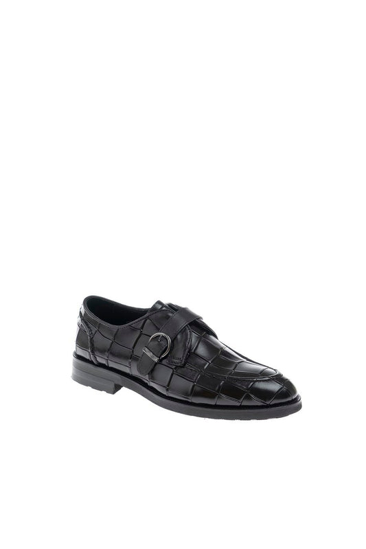 Black Croc Single Monk