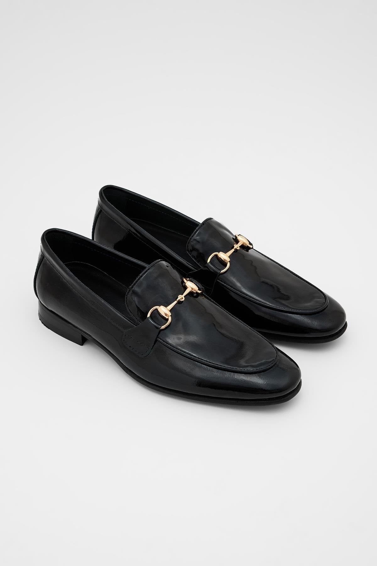 Black Patent GB Loafer