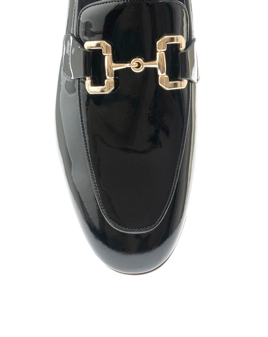 Black Patent Loafer GB