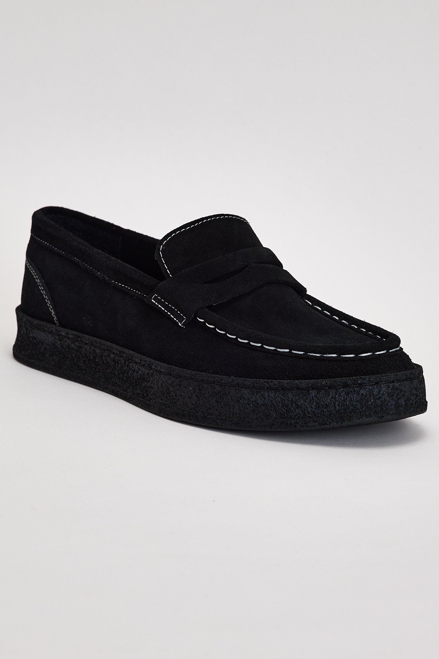 Black Suede Casual Loafer