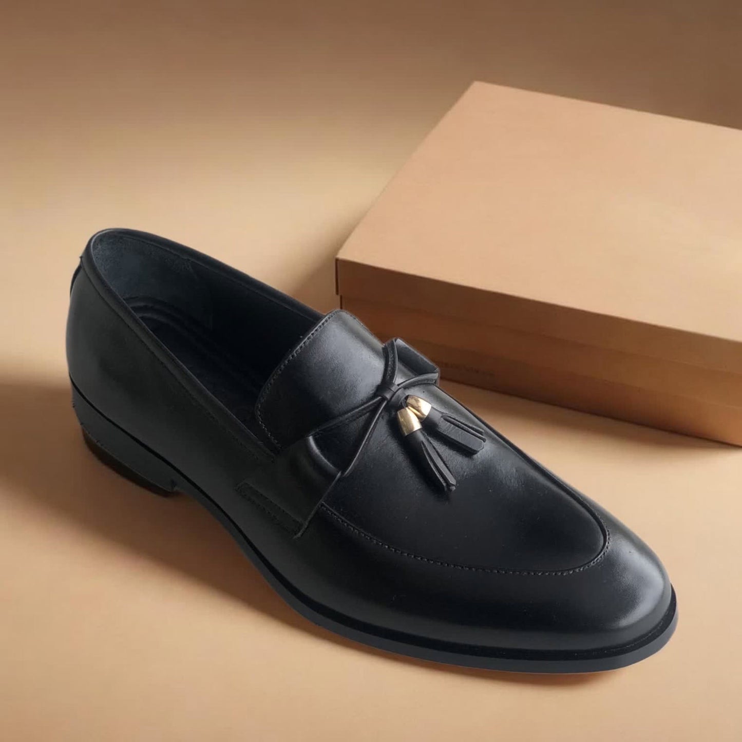 Black Tassel Loafer-AL020