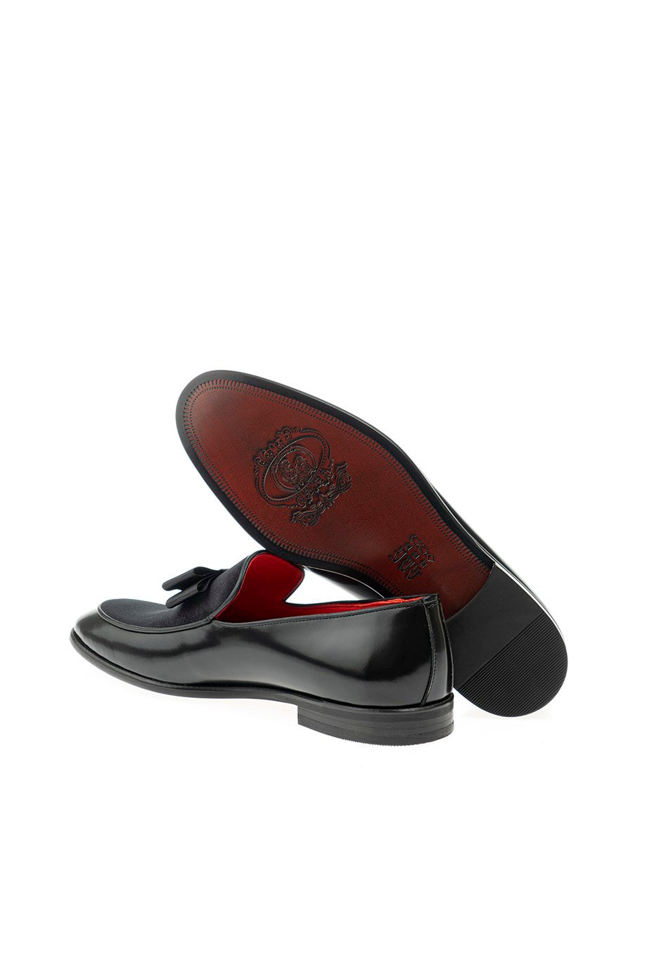 Black Vamp Velvet Bow Loafer