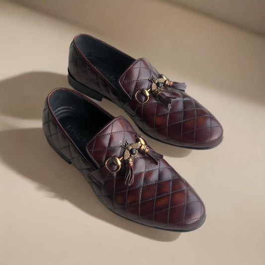 Brown Diamond Loafer Bee