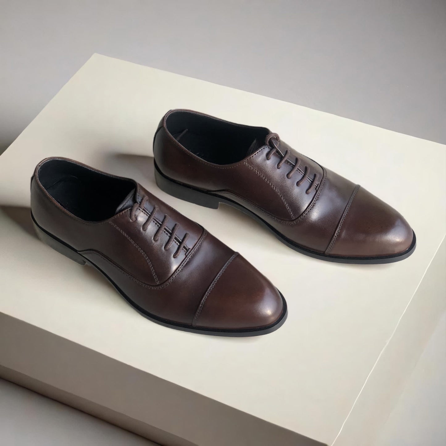 Brown Captoe Oxford-AL07