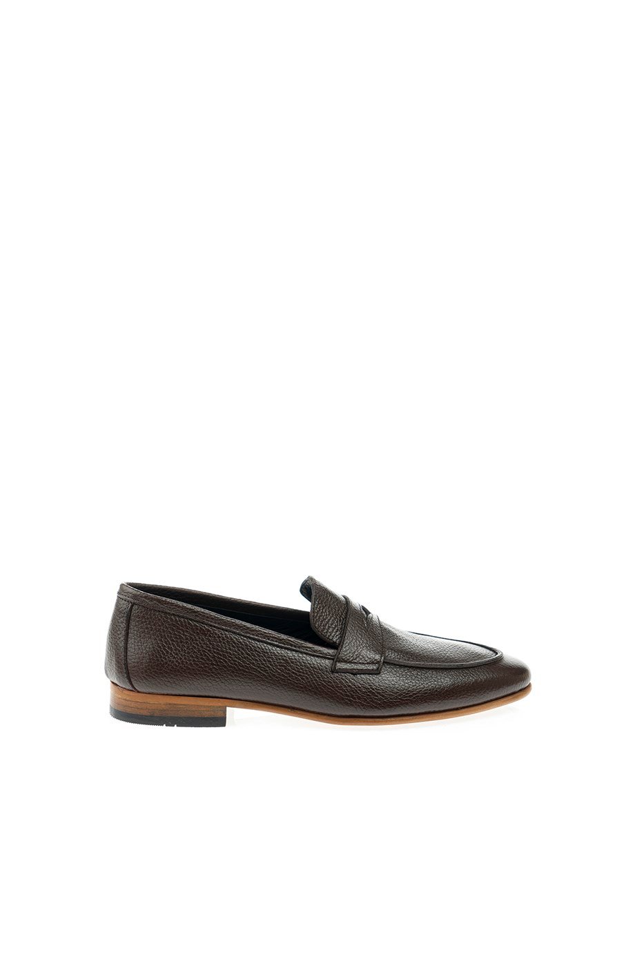 Brown Grainy penny Loafer