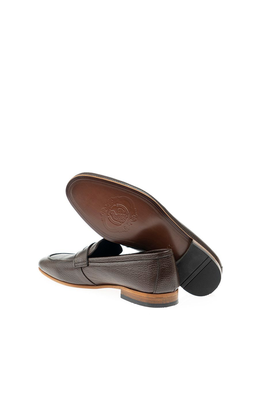 Brown Grainy penny Loafer