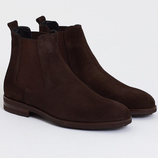 Brown Suede Chelsea Boots