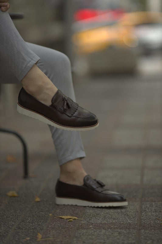 Brown Kiltie Tassel Loafer