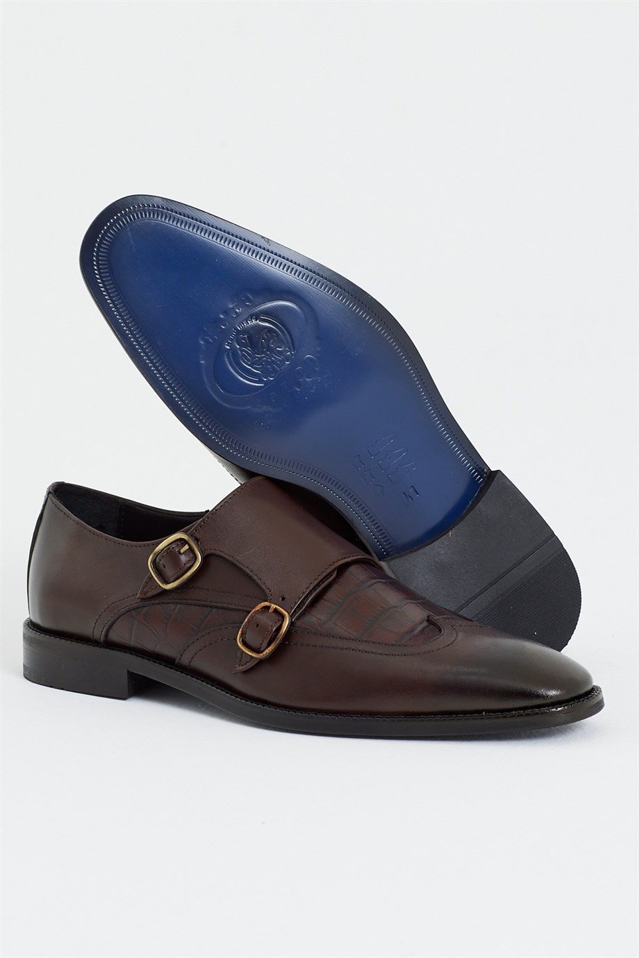 Brown Wingtip Double Monk