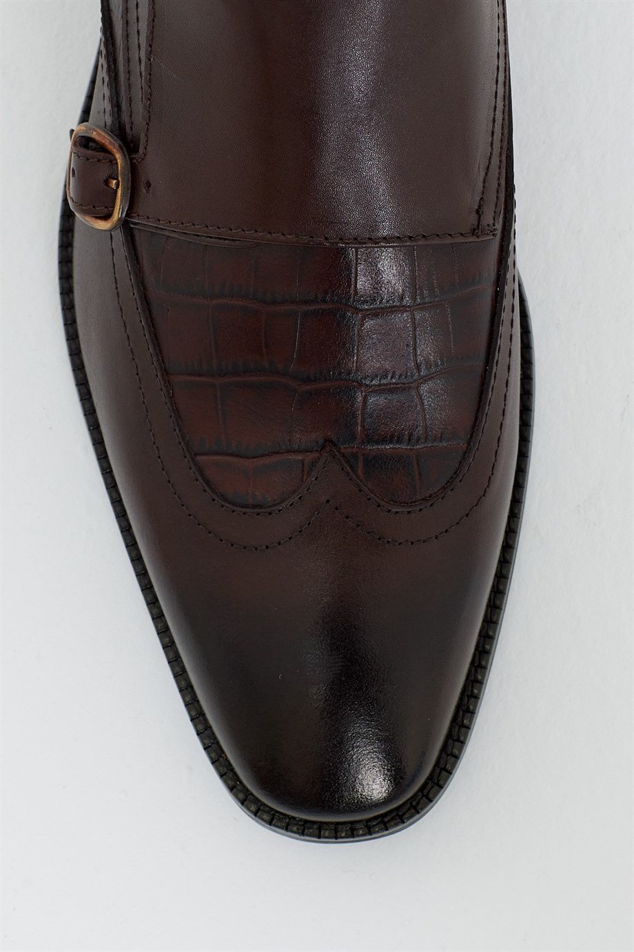 Brown Wingtip Double Monk