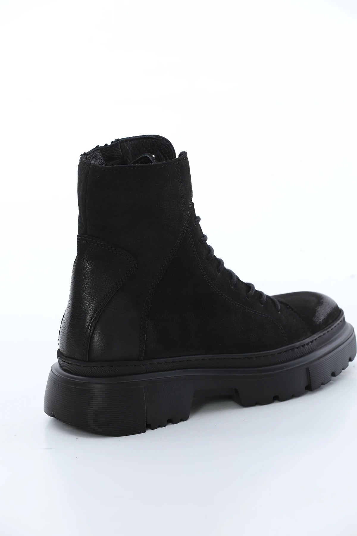 Black Nubuck Leather Boots FB-0332