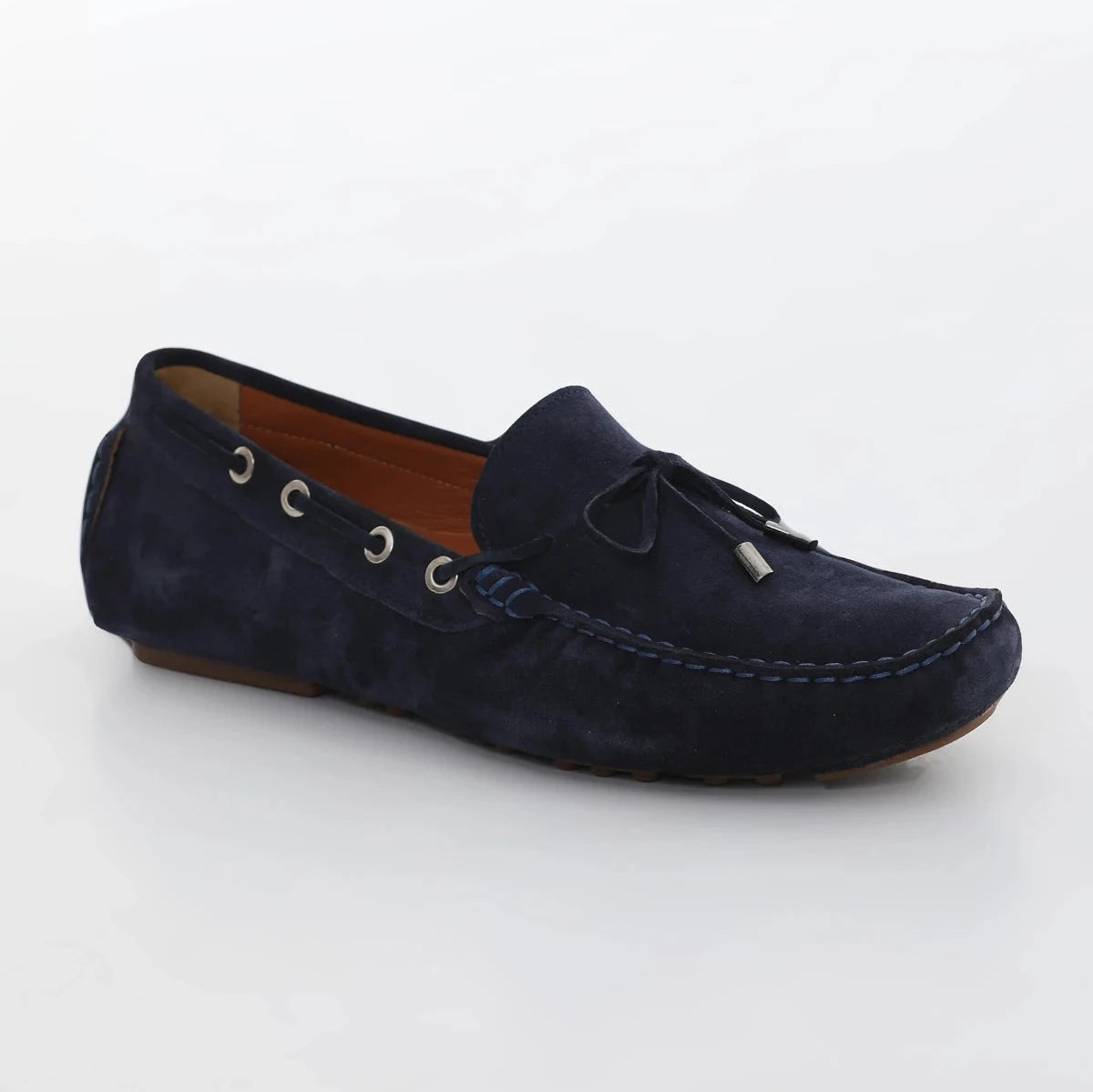 Blue suede driving loafers online