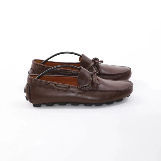 Brown Calf Leather Driving Loafer