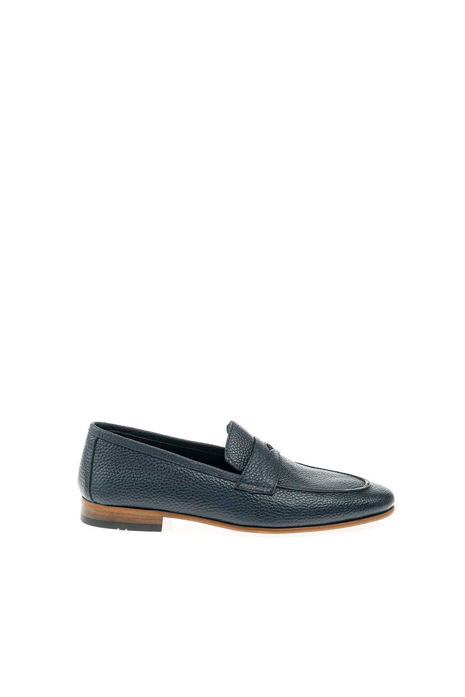 Navy Blue Grainy penny Loafer