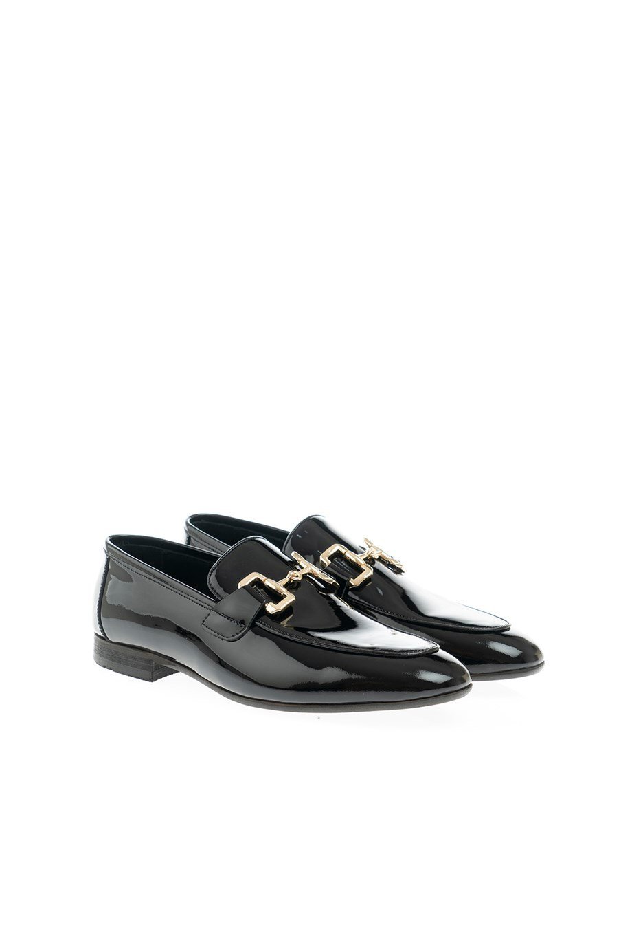 Black Patent Loafer GB