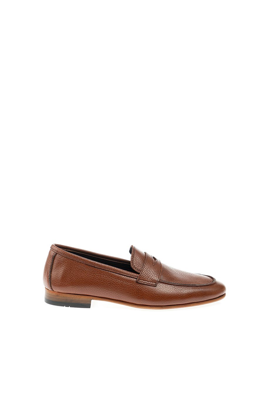 Tan Grainy penny Loafer