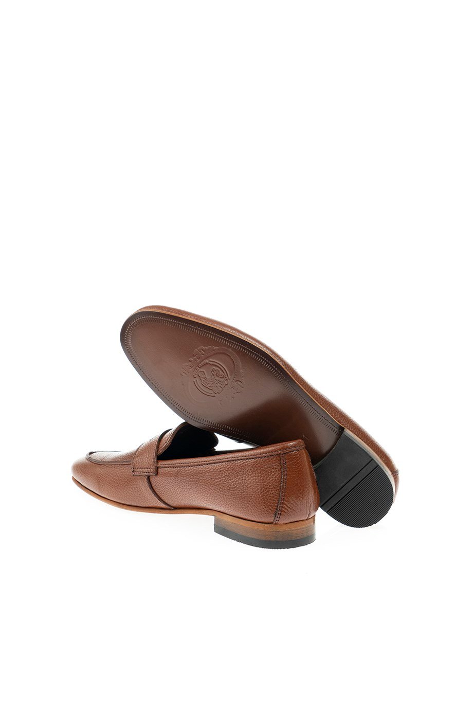 Tan Grainy penny Loafer