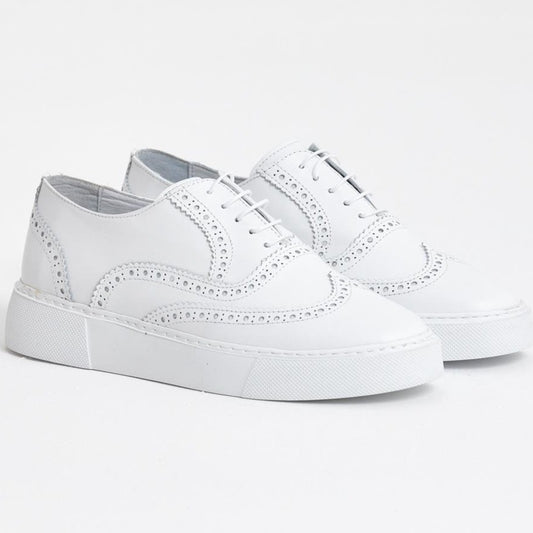 White Wingtip Sneaker